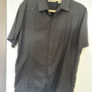 Cubavera Charcoal Short Sleeve Shirt